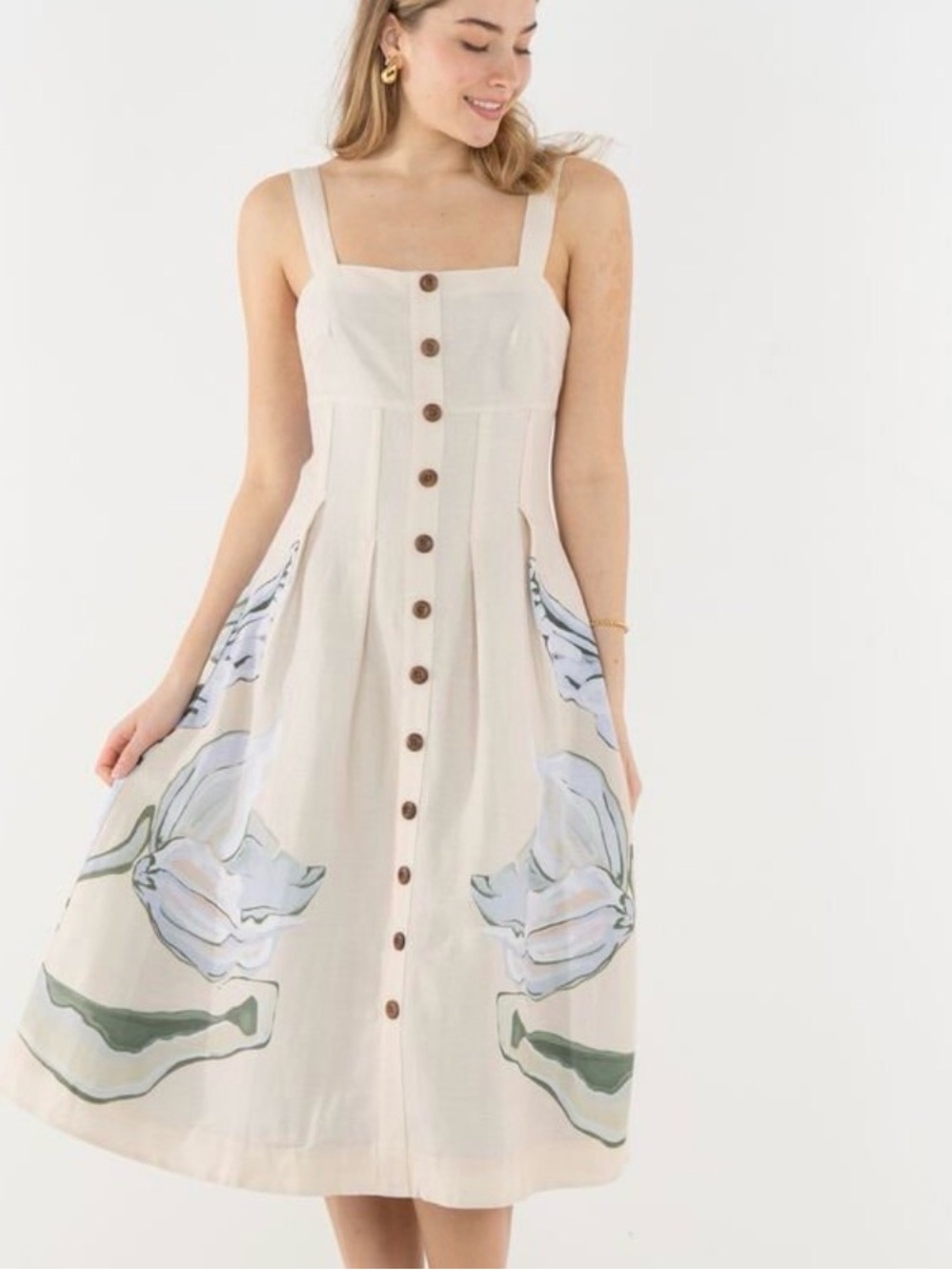 Emily McCarthy Constance Midi Lavender fields midi dress NWT - Picture 3 of 6